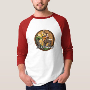 Camiseta Masculina Básica Manga Raglan 3/4