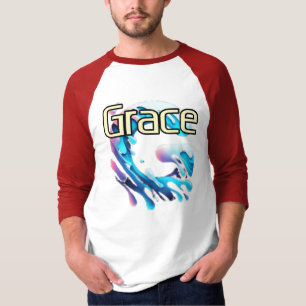 Camiseta Masculina Básica Manga Raglan 3/4