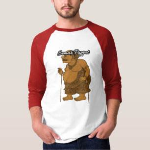Camiseta Masculina Básica Manga Raglan 3/4