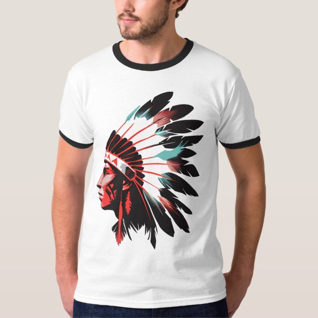 Camiseta Masculina Básica Ringer (Frente)