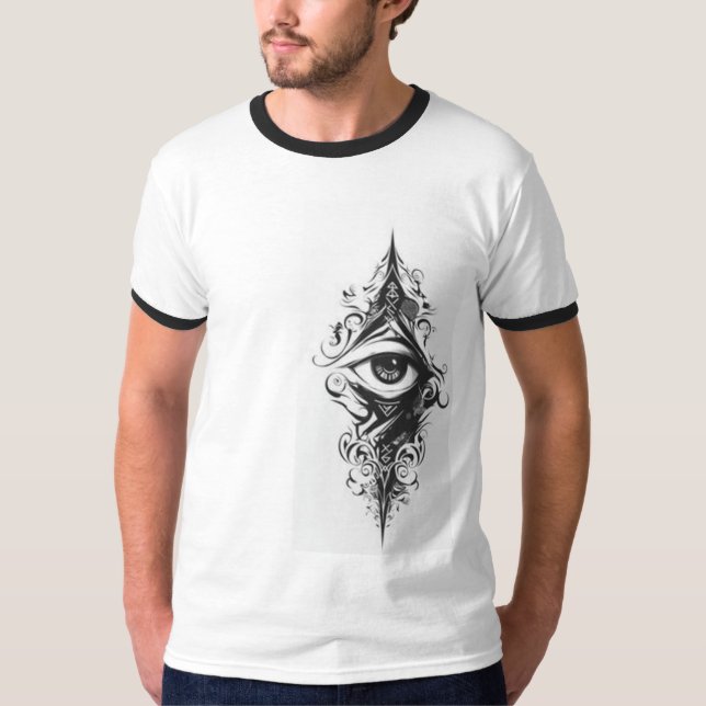 Camiseta Masculina Básica Ringer (Frente)