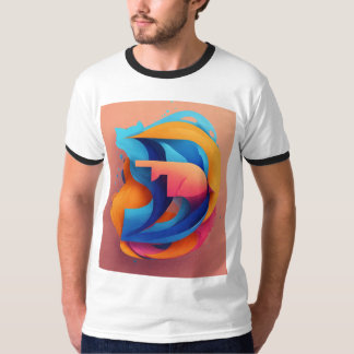 Camiseta Masculina Básica Ringer