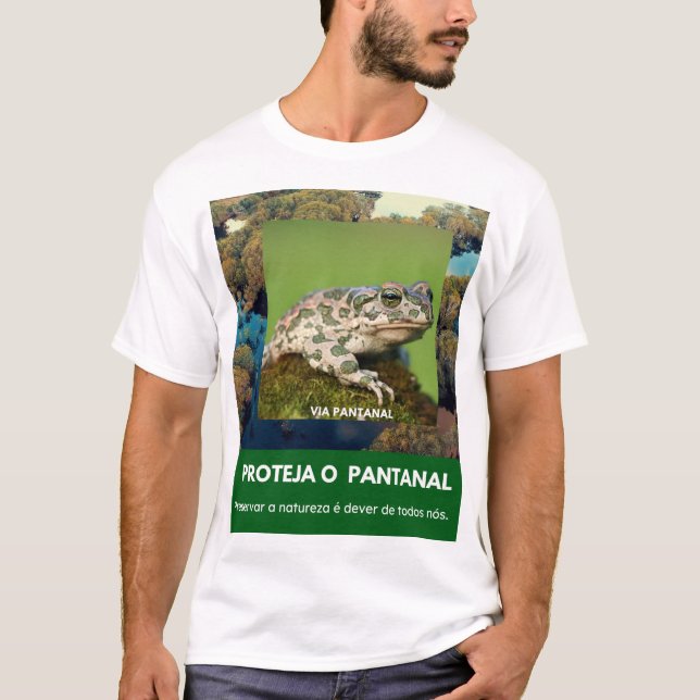 Camiseta Masculina Básica Via Pantanal Sapo (Frente)