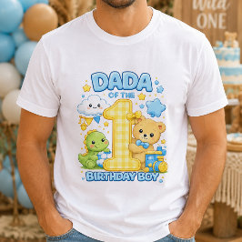 Camiseta masculina Blue Dada do Menino do Aniversá