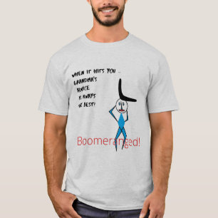 Camiseta masculina bumerangada