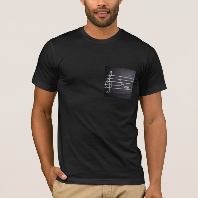 Camiseta masculina C Y We Write (Frente)