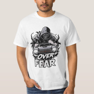 Camiseta Masculina Carro de Corrida Over Fear Grim