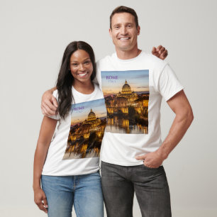 Camiseta Masculina Cênica Roma Itália Presente Via