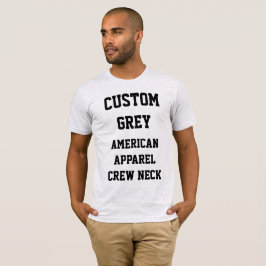Camiseta masculina cinza personalizada da AMERICAN