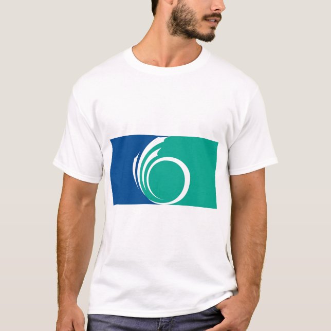 Camiseta masculina com a bandeira de Ottawa, Canad (Frente)