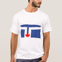 Camiseta masculina com a bandeira de Toronto, Cana
