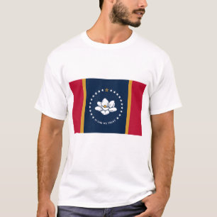 Camiseta masculina com a bandeira do estado do Mis