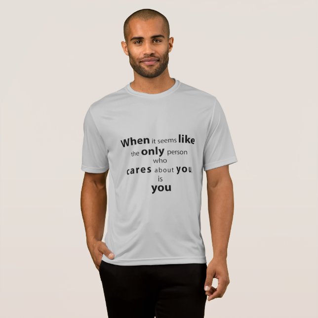 Camiseta masculina com citação de sabedoria (Frente Completa)