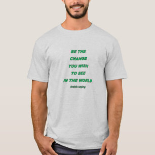 Camiseta masculina com ditado Amish