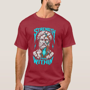 Camiseta masculina com gráfico de busto antigo - F