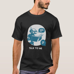 Camiseta masculina com Ilustração de Chatbot Machi