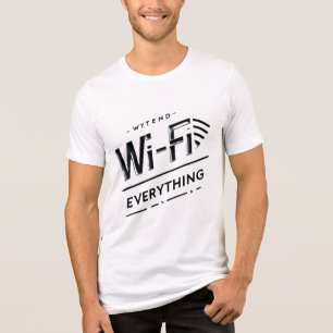 Camiseta masculina com uma inscrição legal
