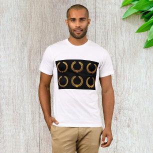 Camiseta Masculina Coroa de Louros Dourada
