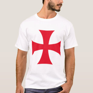Camiseta masculina cristã Cruz dos Templários