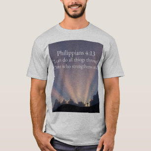 Camiseta Masculina Cristã Filipenses 4:13