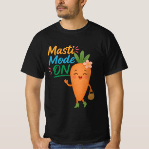 Camiseta masculina Cute Carrot Masti Mode ON engra