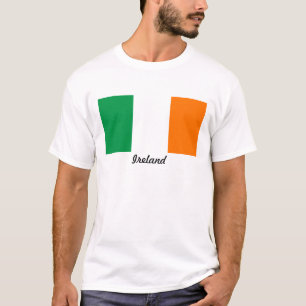 Camiseta masculina da bandeira da Irlanda
