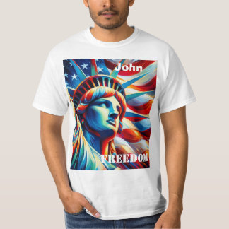 Camiseta masculina da Estátua da Liberdade