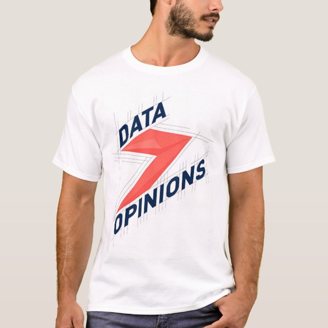 Camiseta masculina DATA > OPINIÕES | Geek Tee (Frente)