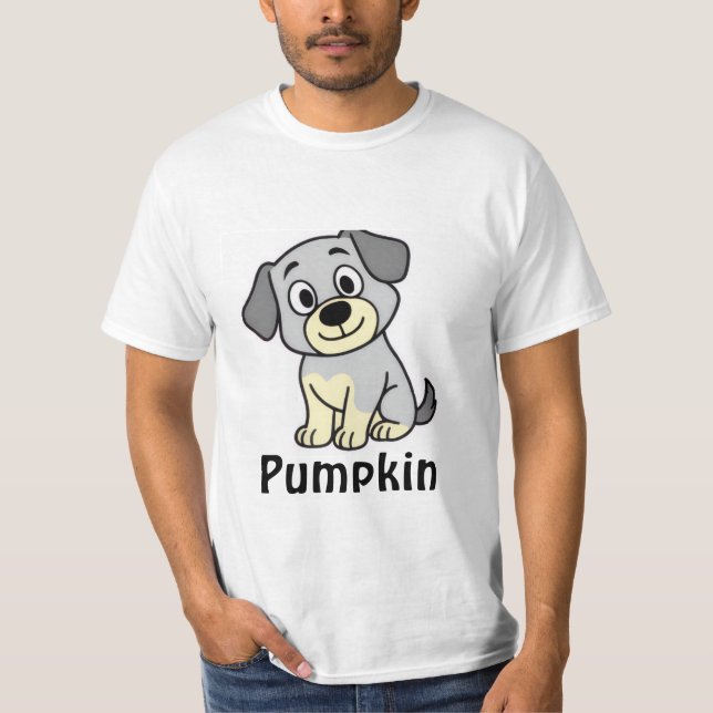 Camiseta masculina de abóbora (Frente)