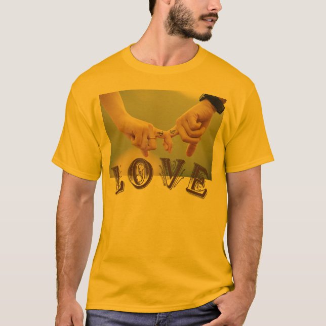 Camiseta masculina de amor (Frente)