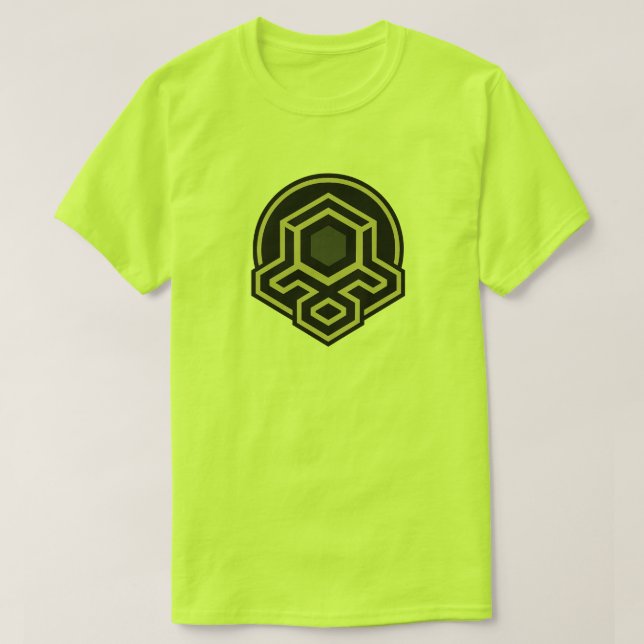 Camiseta masculina de arte avançada simétrica 3D (Frente do Design)