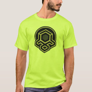 Camiseta masculina de arte avançada simétrica 3D