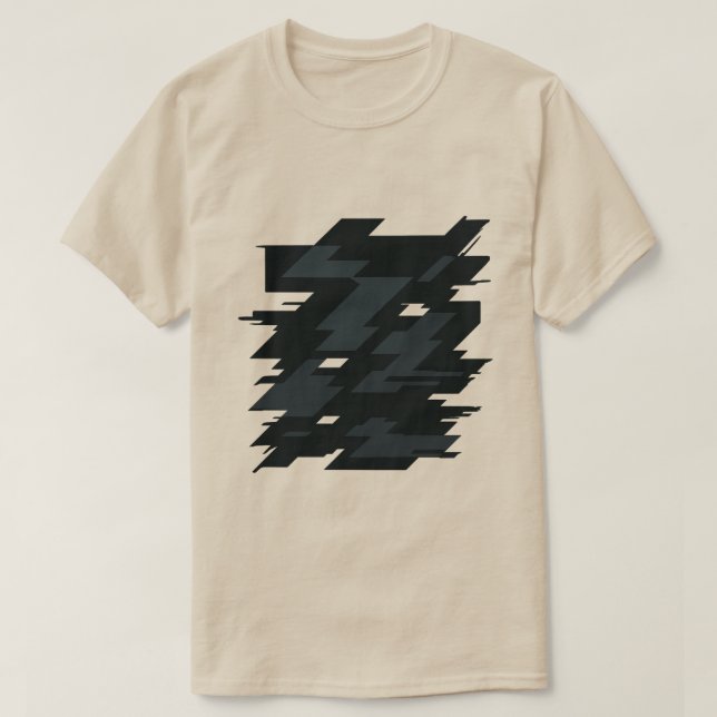 Camiseta Masculina de Arte com Glitch (Frente do Design)
