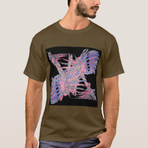 Camiseta Masculina de Arte Geométrica Abstrata Mod