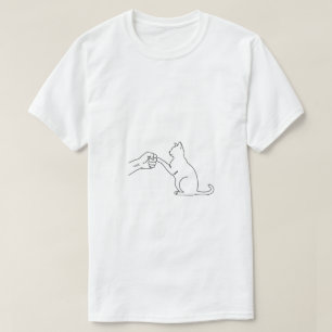 Camiseta Masculina de Arte Linear Minimalista de G