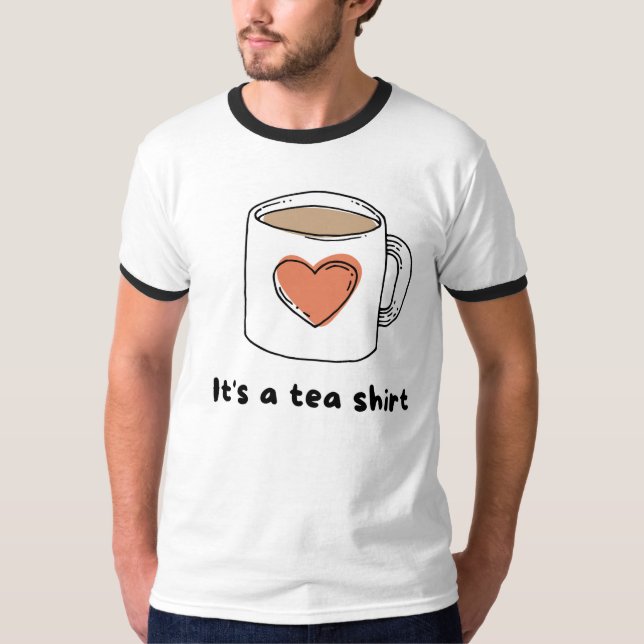 Camiseta masculina de chá (Frente)