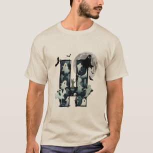 Camiseta masculina de fantasmas do Halloween