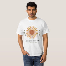Camiseta Masculina de Fé Cristã 'Haja Luz'