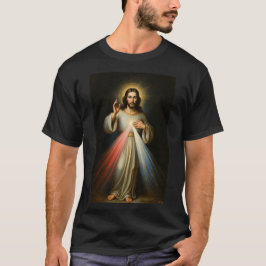 Camiseta masculina de Jesus da Divina Misericórdia