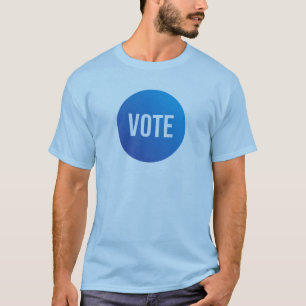 Camiseta masculina de manga curta com gráfico VOTE
