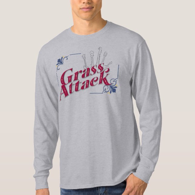 Camiseta masculina de manga longa (Frente)