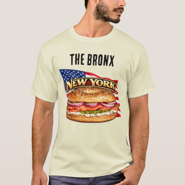 Camiseta masculina de Nova York (Frente)