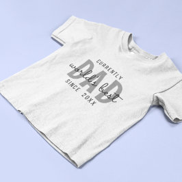 Camiseta Masculina de Pai Simples Melhor Pai do Mu