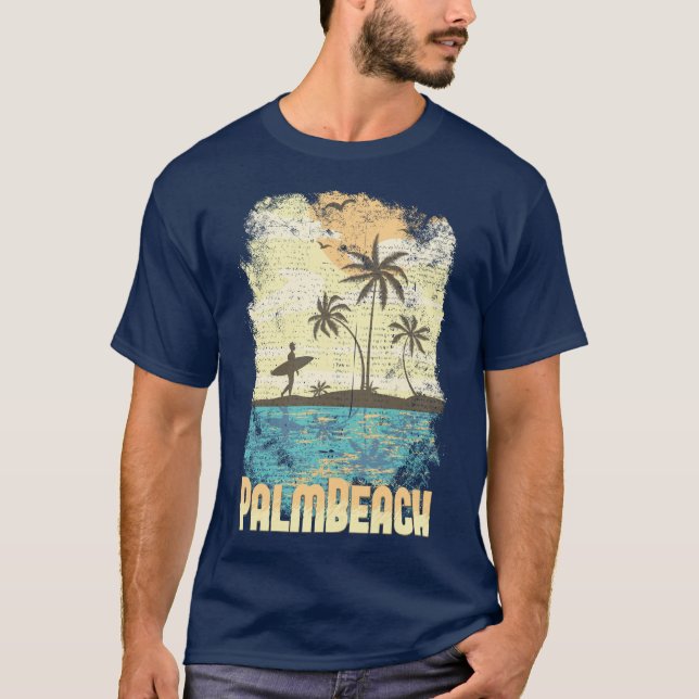 Camiseta Masculina de Palm Beach (Frente)