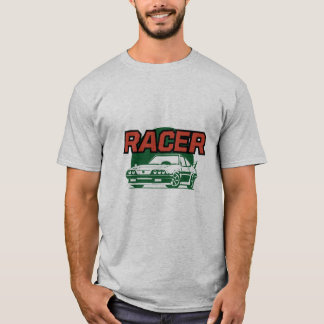 camiseta masculina de piloto de carro