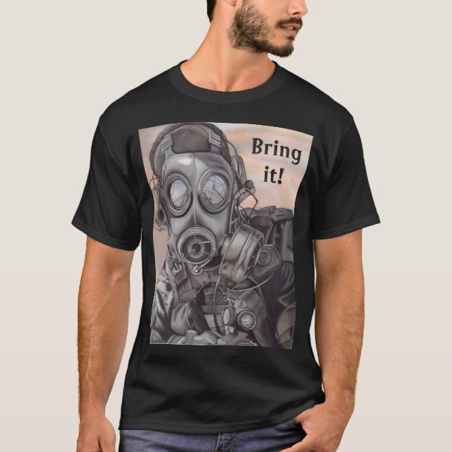Camiseta masculina de preparadores de guerra (Frente)