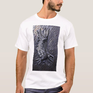 Camiseta masculina de Raven Swooping - Atacando