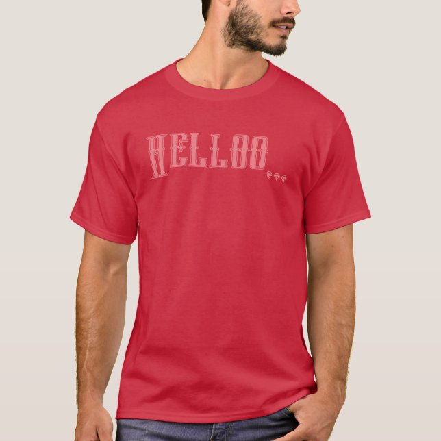 Camiseta masculina de texto personalizado na cor c (Frente)