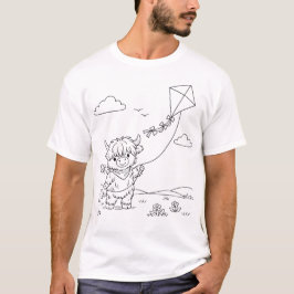 Camiseta masculina de Vaca das Terras Altas para C