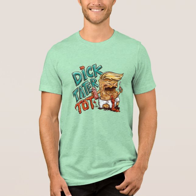 Camiseta masculina Dick-Tater-Tot (Frente)